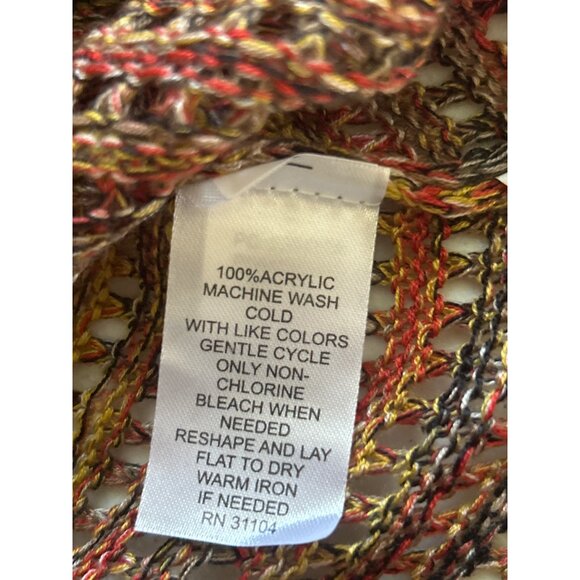 New Directions Petite Multicolor Acrylic Knit Sweater 3/4 Sleeve, Size MP - Picture 5 of 7